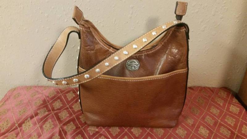 Montana Silberschmiede Leder Und Pferdehaar Kreuz Geldbörse Oder Handtasche Vintage Accessoire Schultertasche von EastIdahoCompany