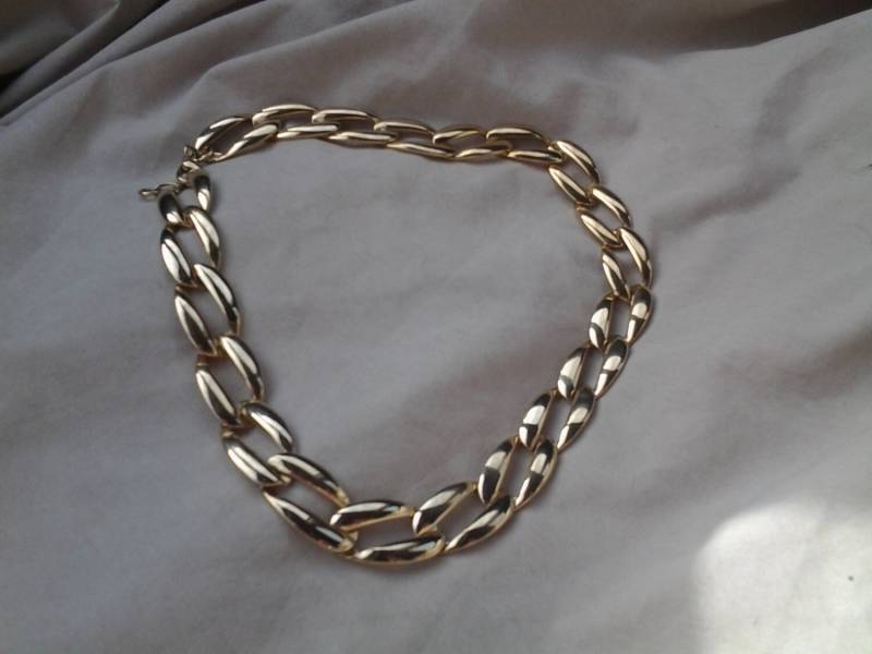 Sammler Bling Gold Toned Kette 16-Zoll-Halskette Kostüm Schmuck von EastIdahoCompany