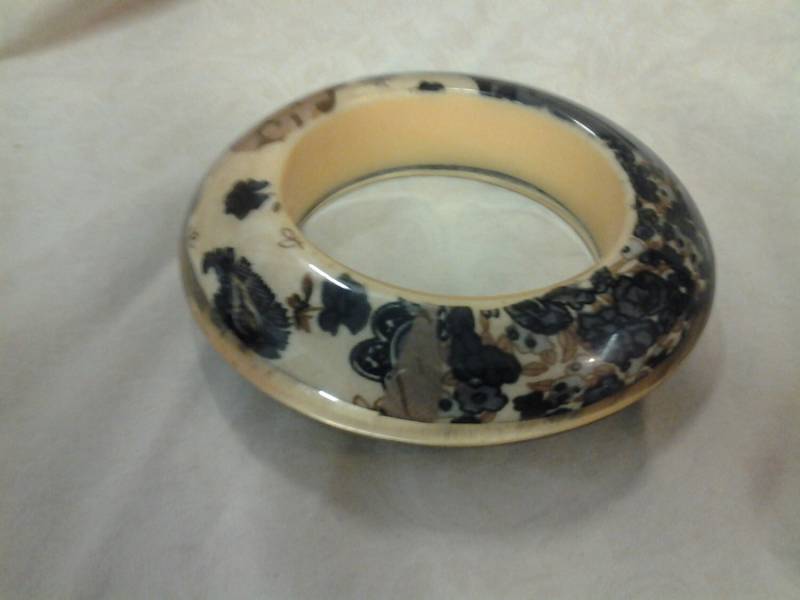 Sammlerstück Bling Big Chunky Armreif Armband Schwarz Und Weiß von EastIdahoCompany