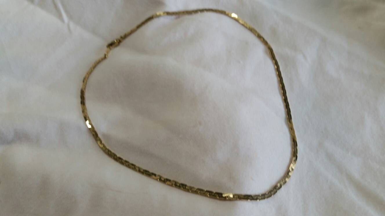 Sammlerstück Bling Gold Getönten 24 Gp 18 Zoll Single Strang Kette Kostüm Schmuck-Mode-Accessoire von EastIdahoCompany