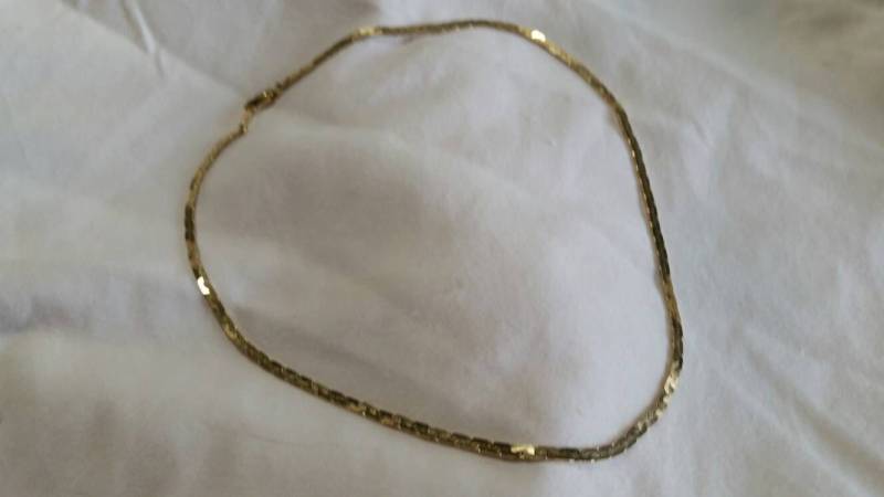 Sammlerstück Bling Gold Getönten 24 Gp 18 Zoll Single Strang Kette Kostüm Schmuck-Mode-Accessoire von EastIdahoCompany