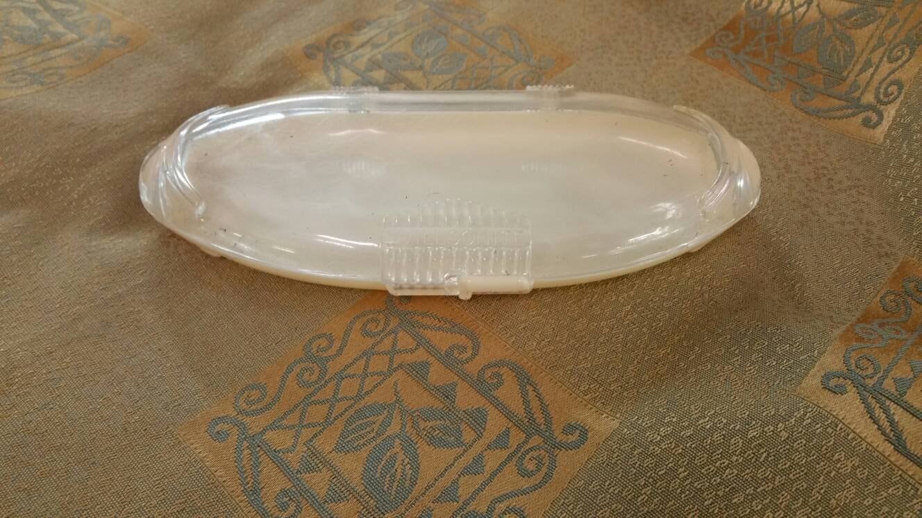 Seltene Willsonite Celluloid Brillenetui Mit Klarem Top Vintage Eye Wear Schutz von EastIdahoCompany