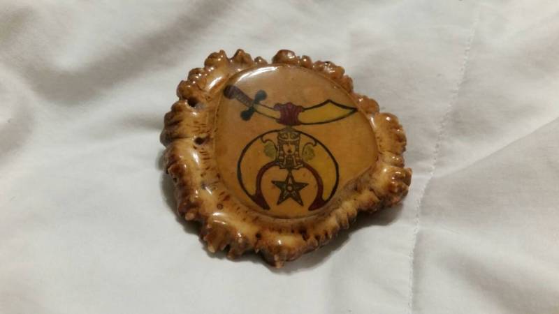 Shriners Versteinertes Holz Gürtelschnalle Western Mode Accessoire von EastIdahoCompany