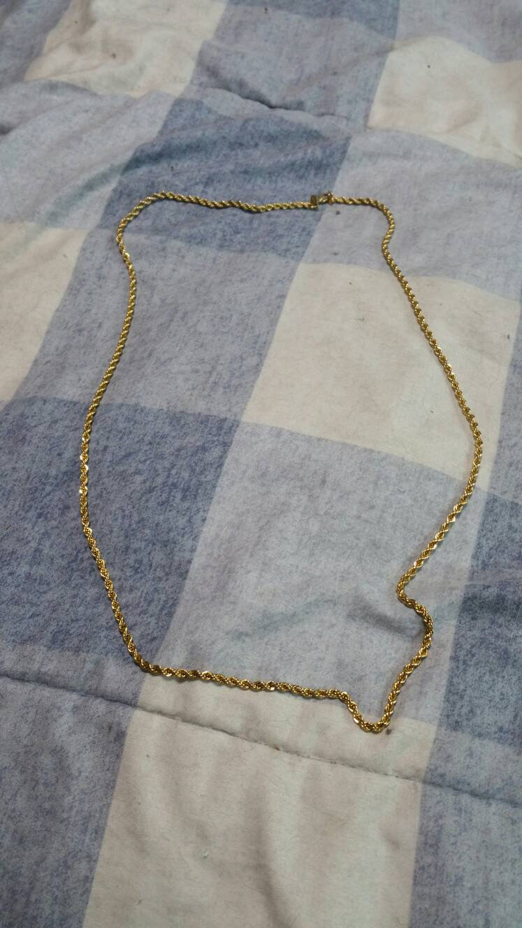 Vintage Monet Gold Toned Seil 68-Zoll-Kette Modeschmuck Halskette Mode-Accessoire von EastIdahoCompany