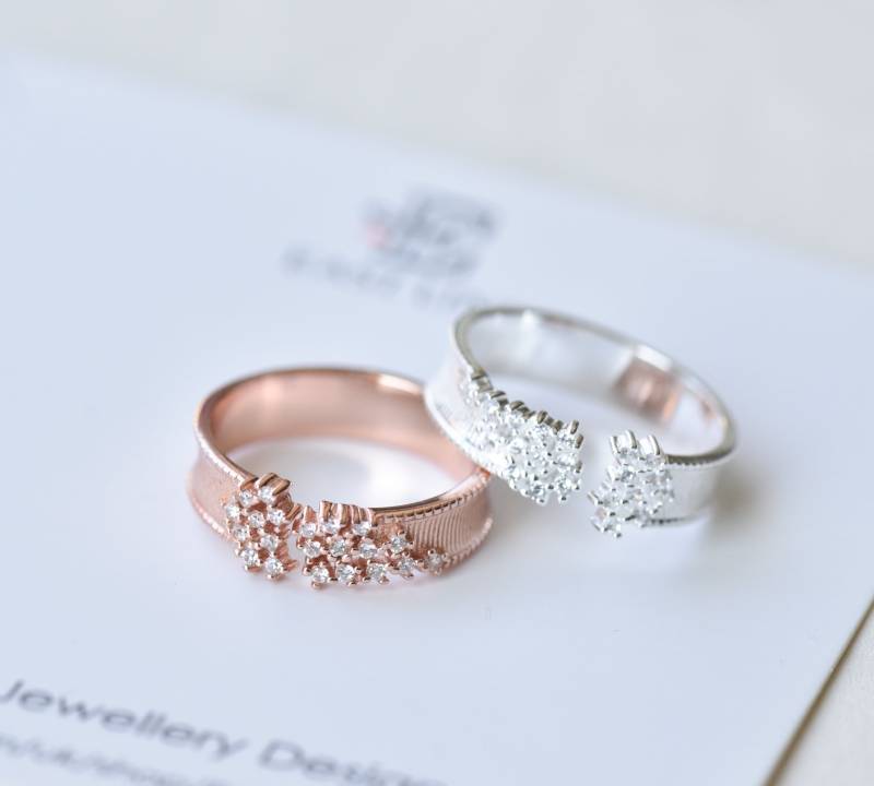 925 Sterling Silber Galaxie Ring Kristall Cz Größe Von East Link Schmuck Verstellbar von EastLinkJewellery