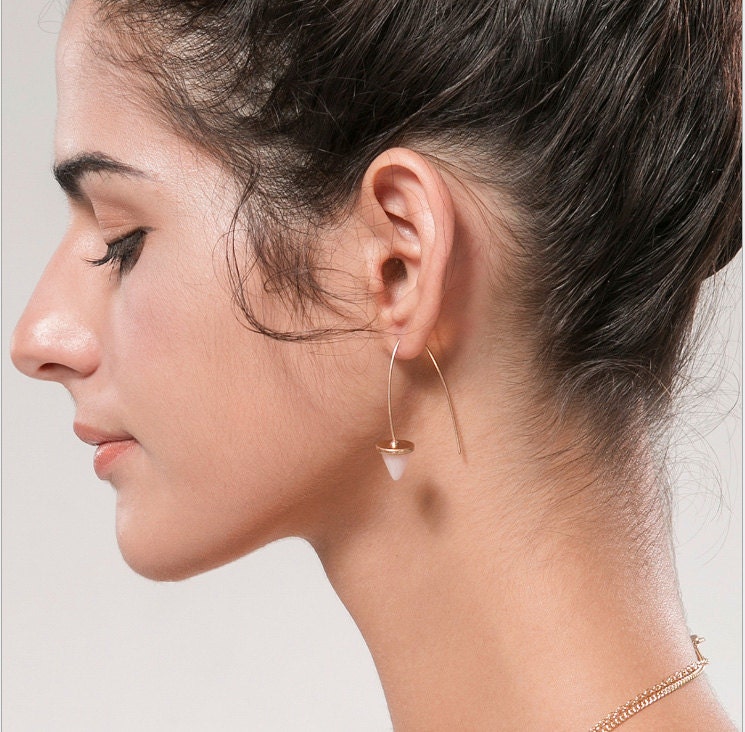 Drahtohrringe Hängeohrringe von EastLinkJewellery