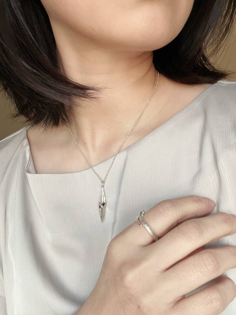 sterling Silber Diamant Anhänger Halskette Perlenkette Von East Link Schmuck Damen Geschenk von EastLinkJewellery