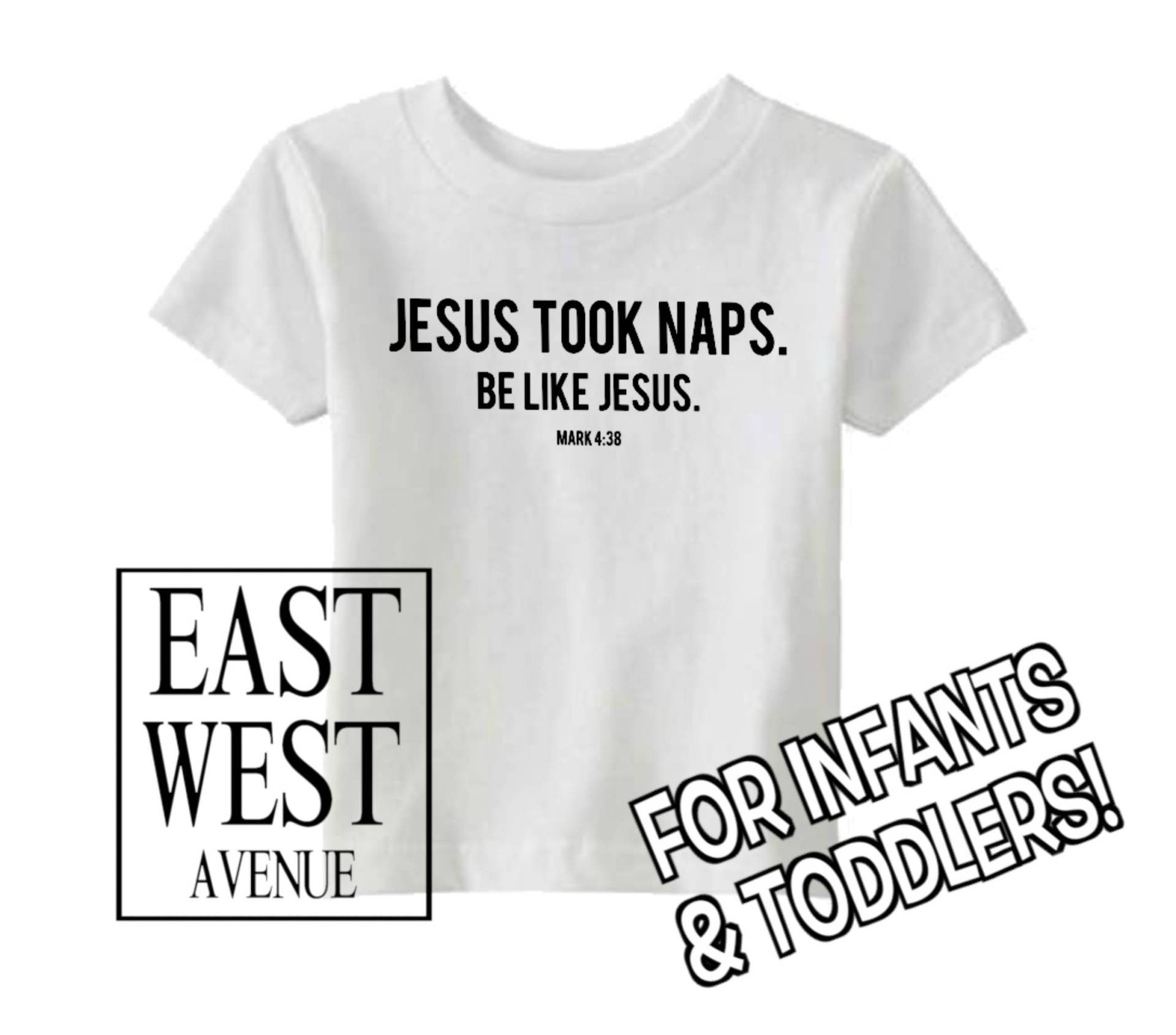 Jesus Nahm Naps Be Like Jesus Mark 438 Kinder T-Shirt Christliche Kleidung, Jesus, Gott, Christliche Glaube, Säuglinge, Babykleidung von EastWestAvenue