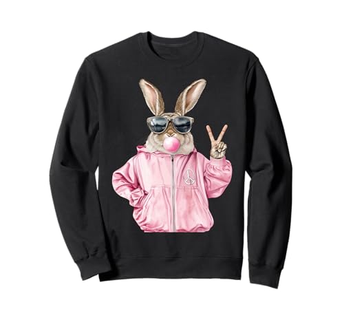 Coole lustige Osterhasen-Damen-T-Shirts, grafische T-Shirts für Mädchen Sweatshirt von Easter Bunny Gifts Co.