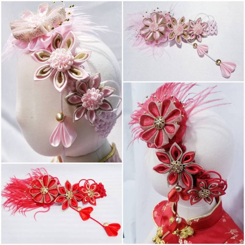 Kanzashi Style Blumen Haarband - Custom Order Kanzashi Style Blumen Haarband - Custom Order von EasternEnsembles
