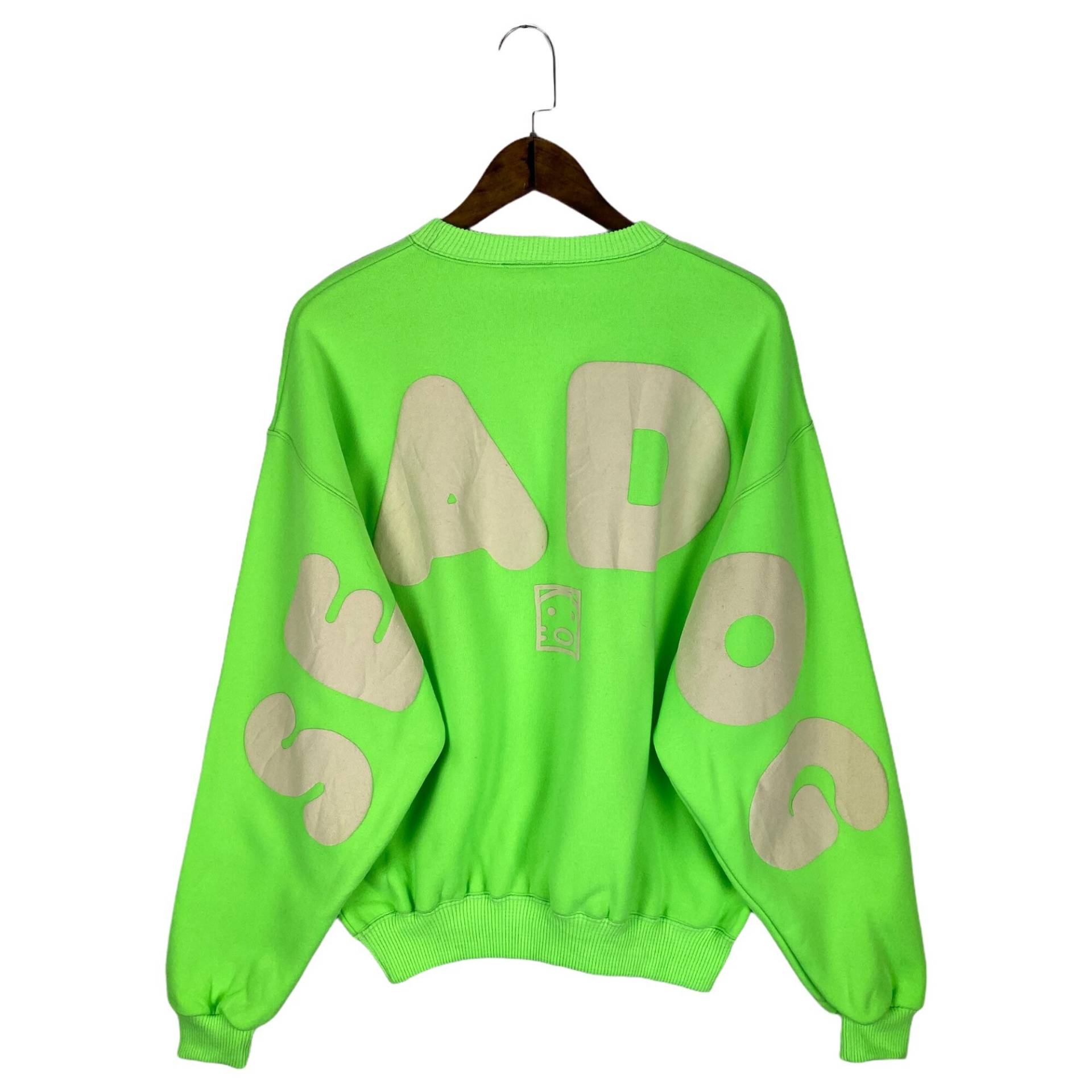 Vintage Seadog Sport Strand Bum Crewneck Sweatshirt Made in Japan Großes Logo Neon Grün Pullover Größe L Vintage Seadog Sport Strand Bum Crewneck Sweatshirt Made in Japan Großes Logo Neon Grün Pullover Größe L von EasternGarment