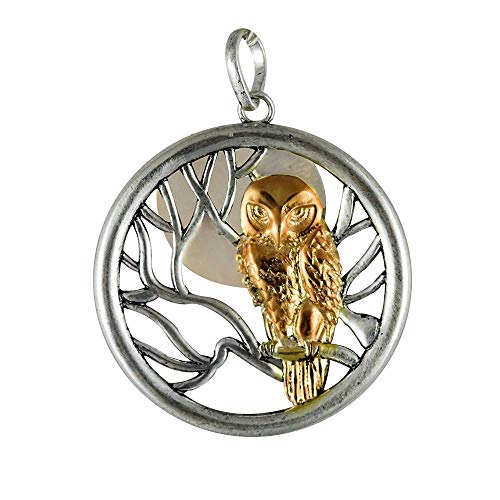 Eastgate Resource Sabbat Sentinel Halskette mit Eulen-Anhänger für Intuition, Zink von Enchanted Jewelry