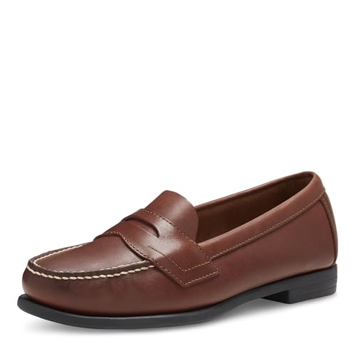 Eastland Damen Classic II Penny Loafer, Beigefarbenes Leder, 42 EU Weit von Eastland