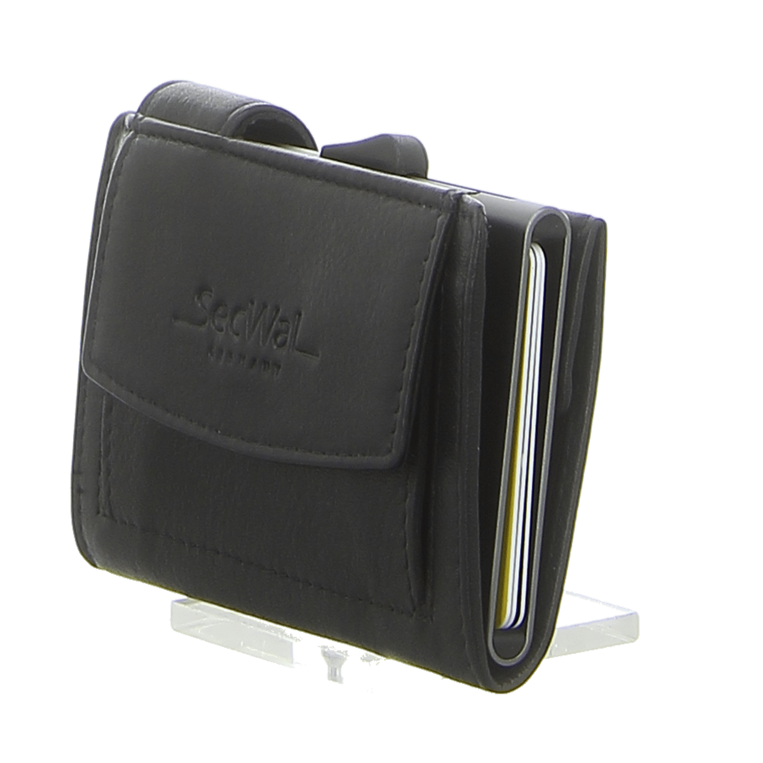 Eastline - Kartenetui mit Geldbeutel Dk SecWal schwarz Leder schwarz von Eastline