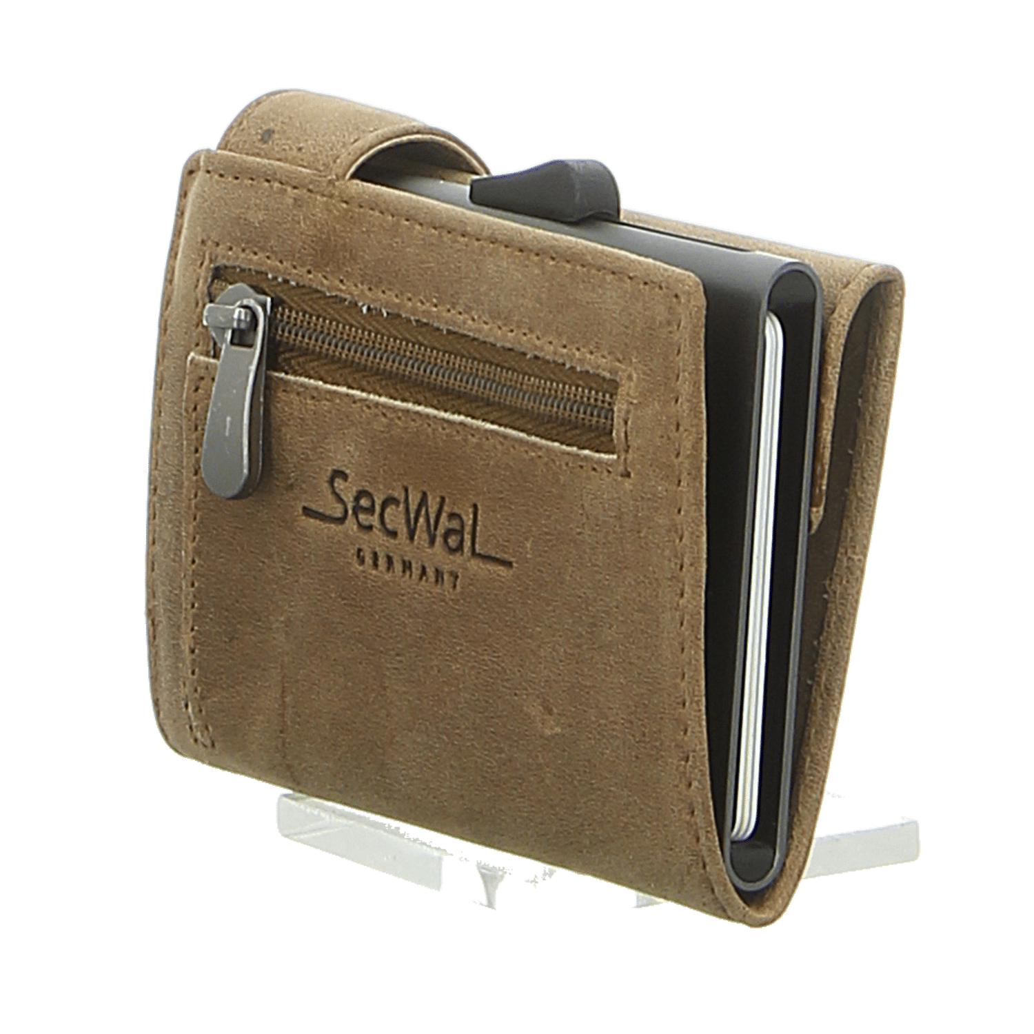 Eastline - Kartenetui mit Geldbeutel Rv SecWal braun hunter Leder von Eastline