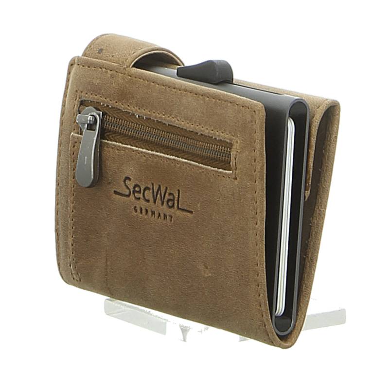 Eastline - Kartenetui mit Geldbeutel Rv SecWal braun hunter Leder von Eastline