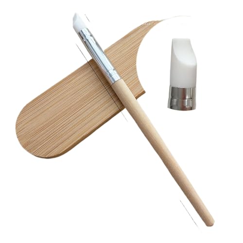 1 Stück Nail Art Skulptur Stift Silikon Nagel werkzeuge Nagel kunst Silikon Pinsel für Design Nagel schnitzerei Zeichnung Form-Effekt von Eastocos