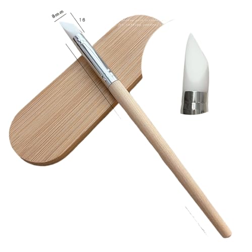 1 Stück Nail Art Skulptur Stift Silikon Nagel werkzeuge Nagel kunst Silikon Pinsel für Design Nagel schnitzerei Zeichnung Form-Effekt von Eastocos