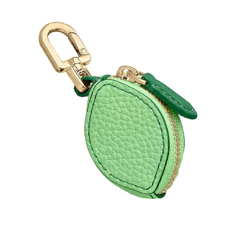 1 Stück Niedliche Wassermelone PU-Leder Anhänger Geldbörse Münz Tasche Tragbare Zitronen-Frucht Form Geldbörse Ohrhörer Tasche von Eastocos
