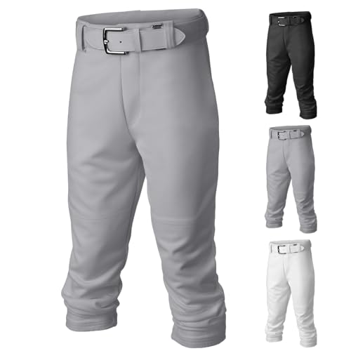 Easton Jungen Baseball Youth Sizes | Full Length | Elastic Bottom | Multiple Colors PRO+ Pull Up Pants YTH GY Y M, GRAU, Medium von Easton