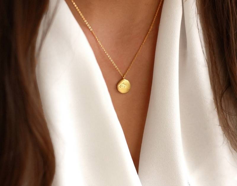 Delfin Halskette | Ozean Wal Schmuck Geschenk Für Tochter Beste Freundin Sie Fisch von EastonLaneJewelryCo