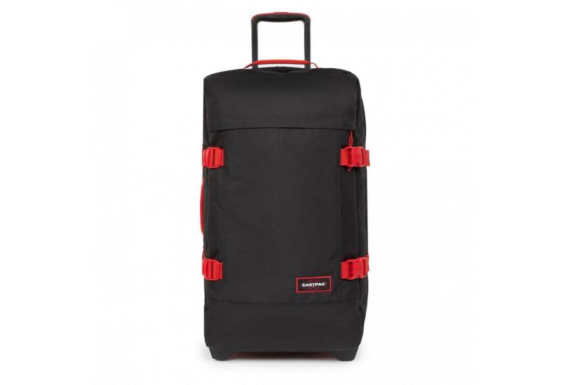 Eastpak Reisetasche Tranverz L Kontrast Scarlet (121 Liter) mit Rollen schwarz/rot von Eastpak