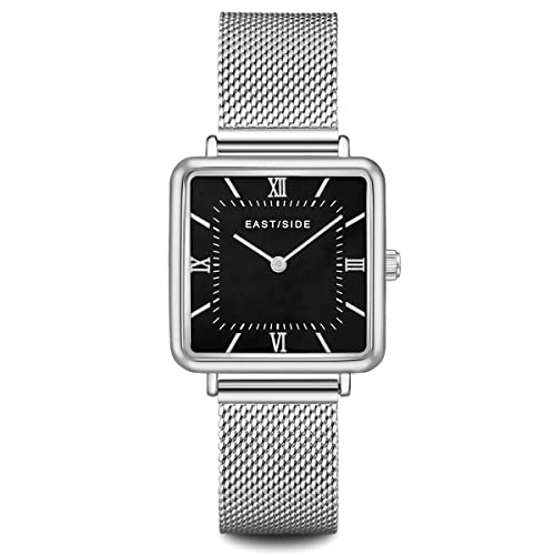 Eastside Damen Uhr analog Japan Quarzwerk mit Edelstahl Silber Armband 10080086 von Eastside