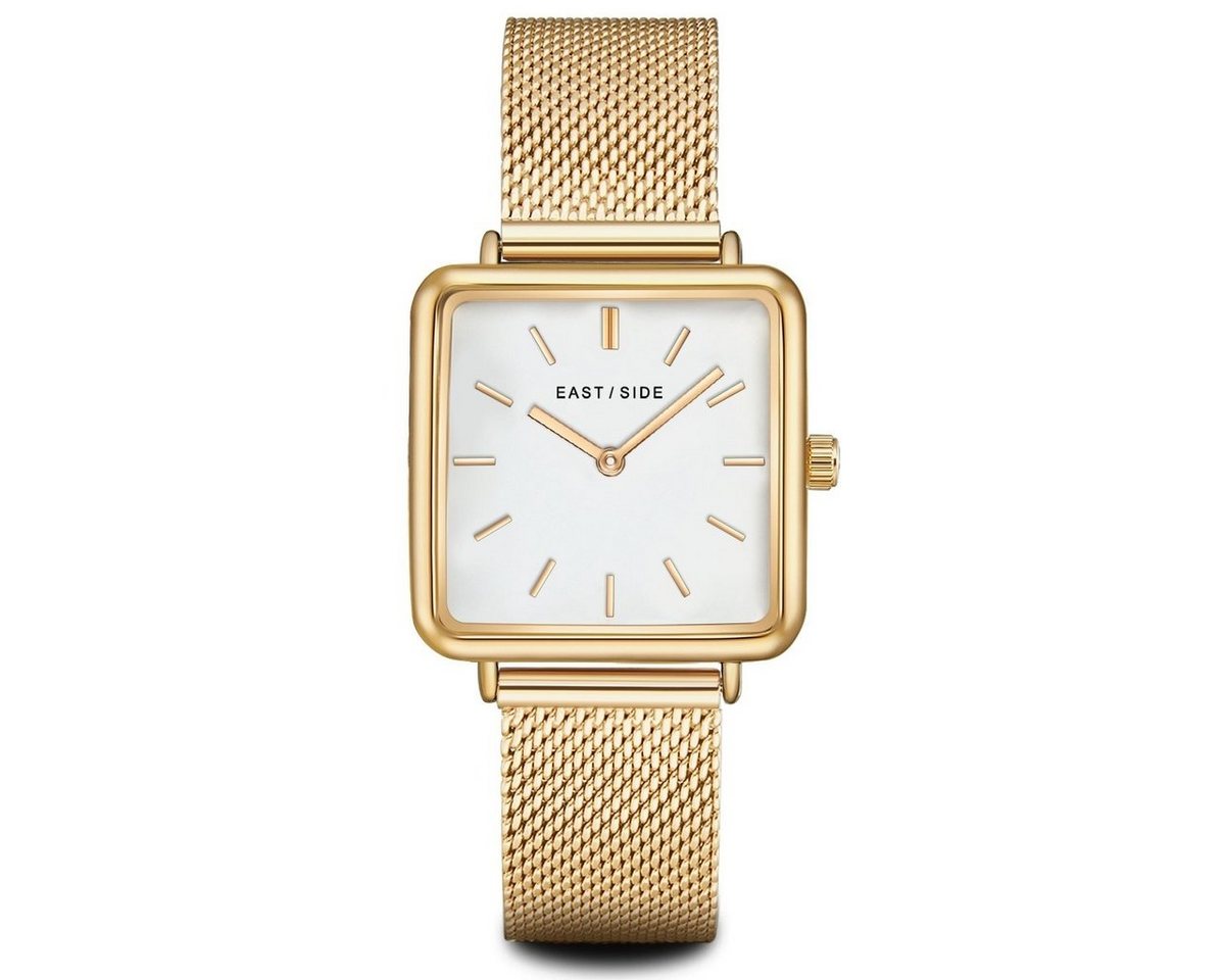 Eastside Quarzuhr Grand gelbgold, mit Milanaise-Armband von Eastside