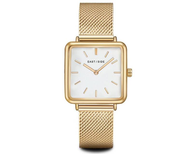 Eastside Quarzuhr Grand gelbgold, mit Milanaise-Armband von Eastside