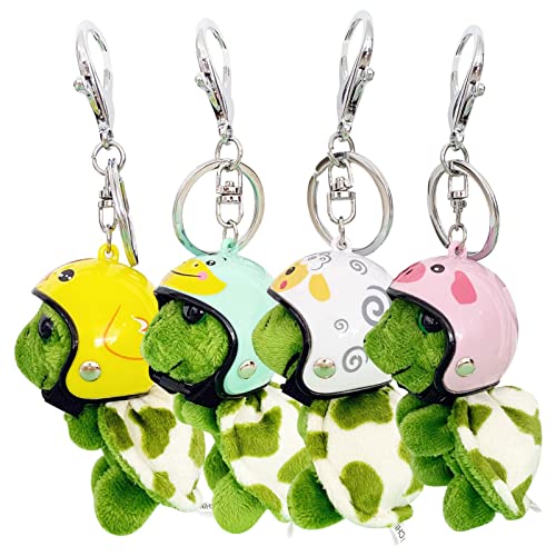 Super Süß Plüsch Anhänger Schlüsselanhänger, Cartoon Schildkröte Schlüsselanhänger Kawaii Klein Schildkröte Plüsch Schlüsselanhänger Personalisiert Schlüsselanhänger Rucksackdekorationen von Eastuy