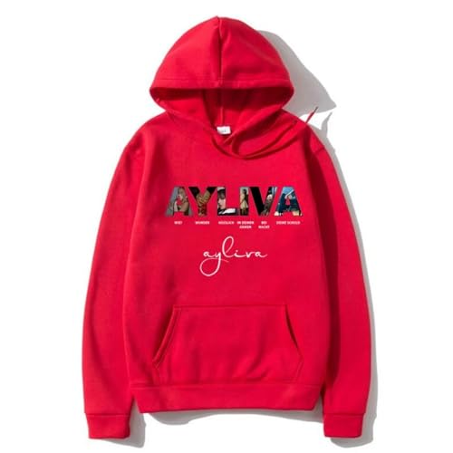 Ayliva Concert Tour 2025 Bedruckt Kapuzenpullover Retro Mode Unisex Streetwear Y2K Lässig Sweatshirts Langärmelig Pullover-Red||l von Easwisa