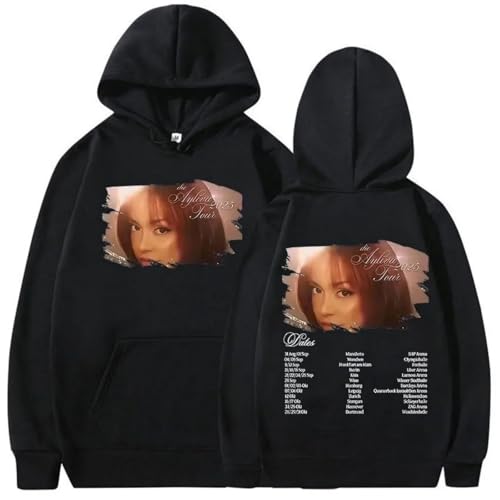 Ayliva Tour 2025 Langarm Sweatshirts Mode Kapuzenpullover Herren Damen Hip-Hop Streetwear Retro Pullover-Black||x_s von Easwisa