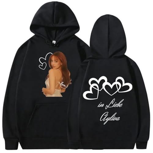 Ayliva Tour 2025 Langarm Sweatshirts Mode Kapuzenpullover Herren Damen Hip-Hop Streetwear Unisex Y2k Vintage Pullover-Black||m von Easwisa