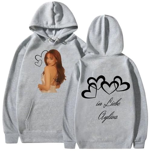 Ayliva Tour 2025 Langarm Sweatshirts Mode Kapuzenpullover Herren Damen Hip-Hop Streetwear Unisex Y2k Vintage Pullover-Grey||s von Easwisa