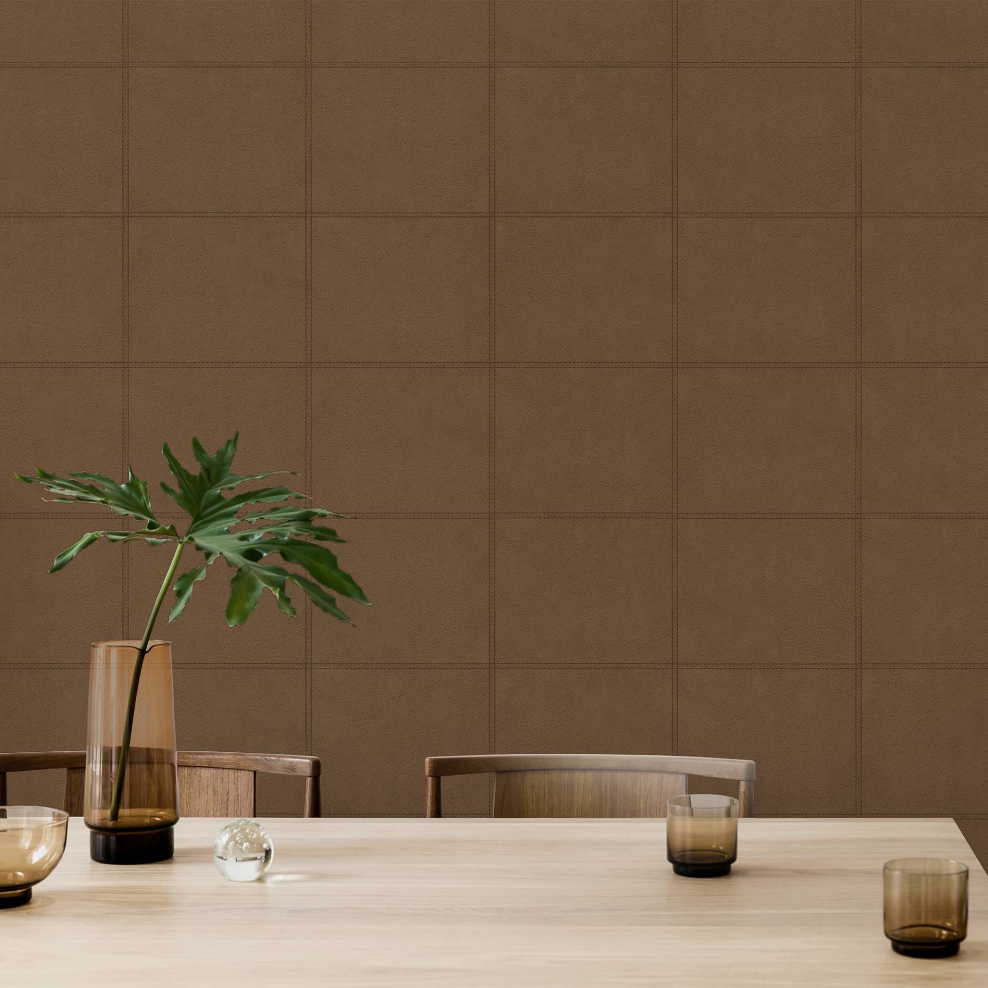 Easy Decor Vliestapete "Leder Cognac" Lederoptik texturiert Design Tapeten von Easy Decor