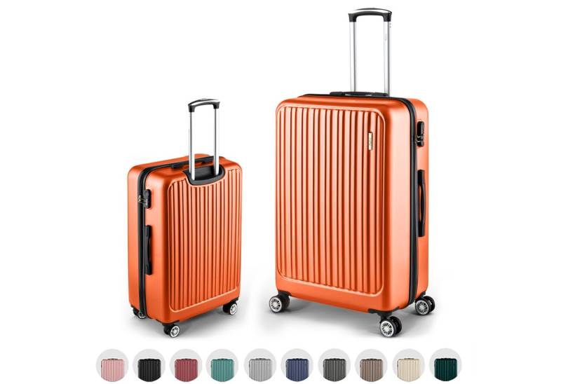 Easy Move Hartschalen-Trolley Leichter Rollkoffer ACE 026 - Reisekoffer, Hartschalenkoffer, 8 Rollen, Robuster Koffer aus ABS-Hartschale, 38L - Klein (54cm) von Easy Move