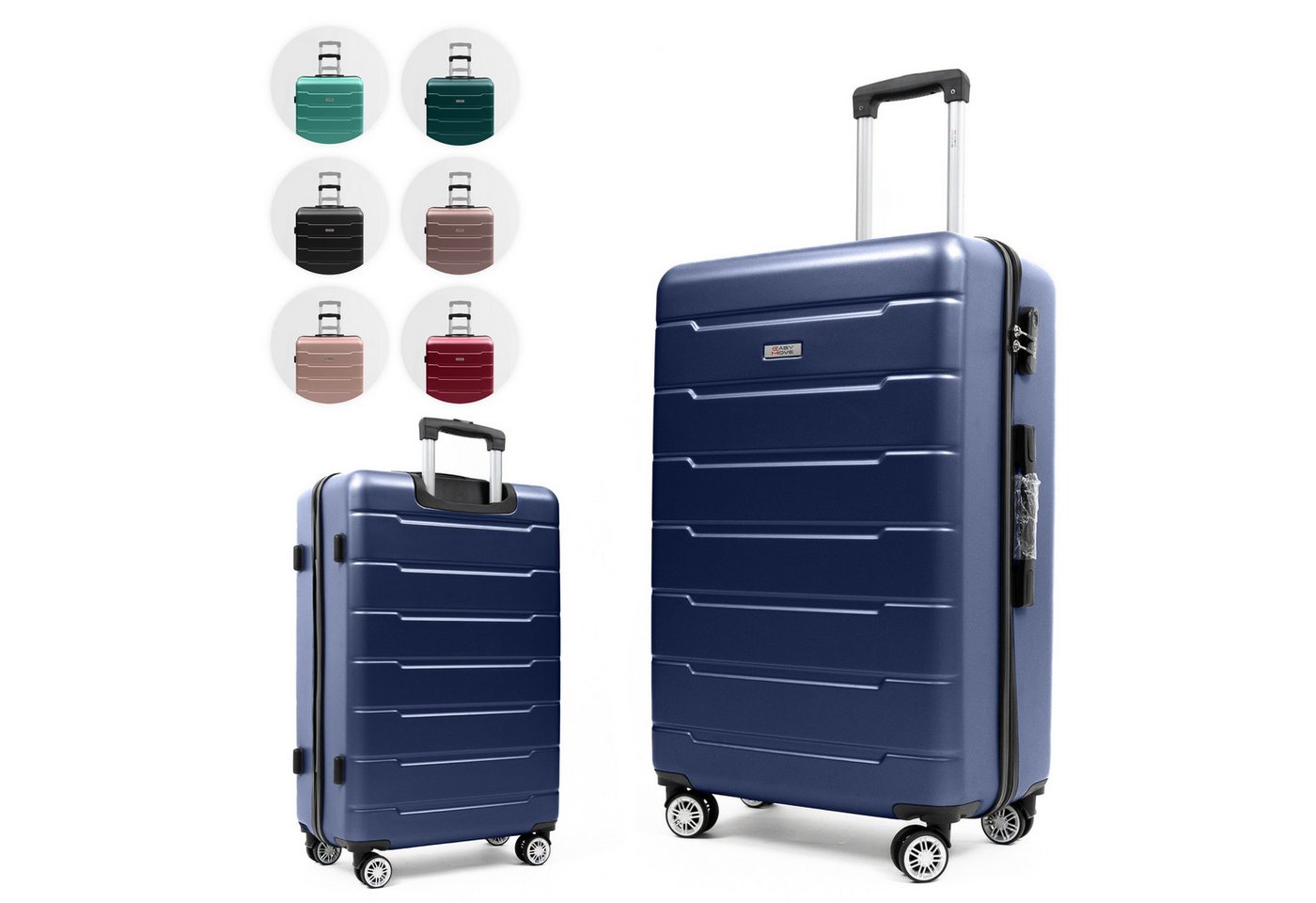 Easy Move Hartschalen-Trolley Leichter Rollkoffer YUG Reisekoffer, 4 Rollen, Robuster Reisebegleiter aus ABS-Hartschale, 54cm von Easy Move