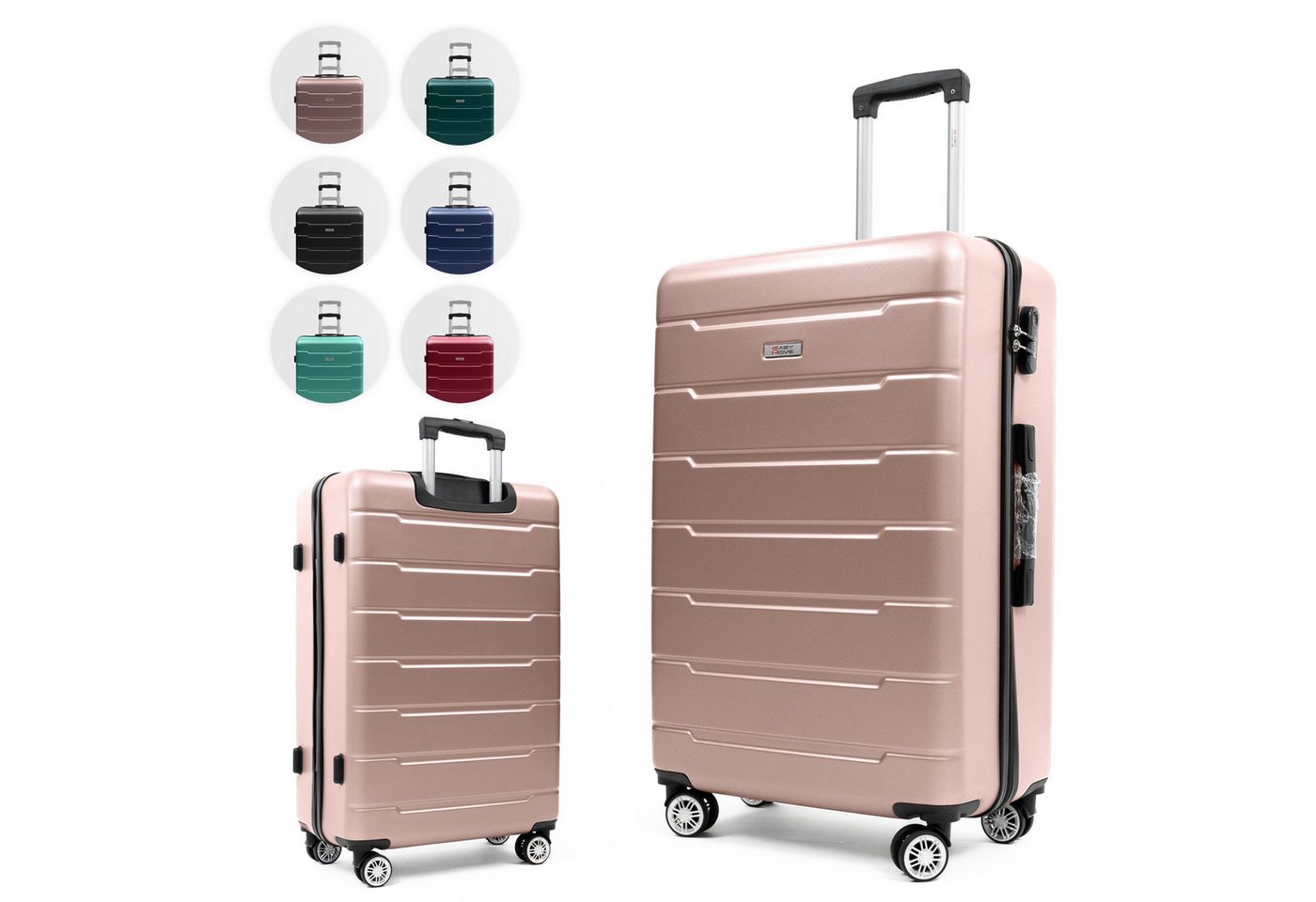 Easy Move Hartschalen-Trolley Leichter Rollkoffer YUG Reisekoffer, 4 Rollen, Robuster Reisebegleiter aus ABS-Hartschale, 54cm von Easy Move