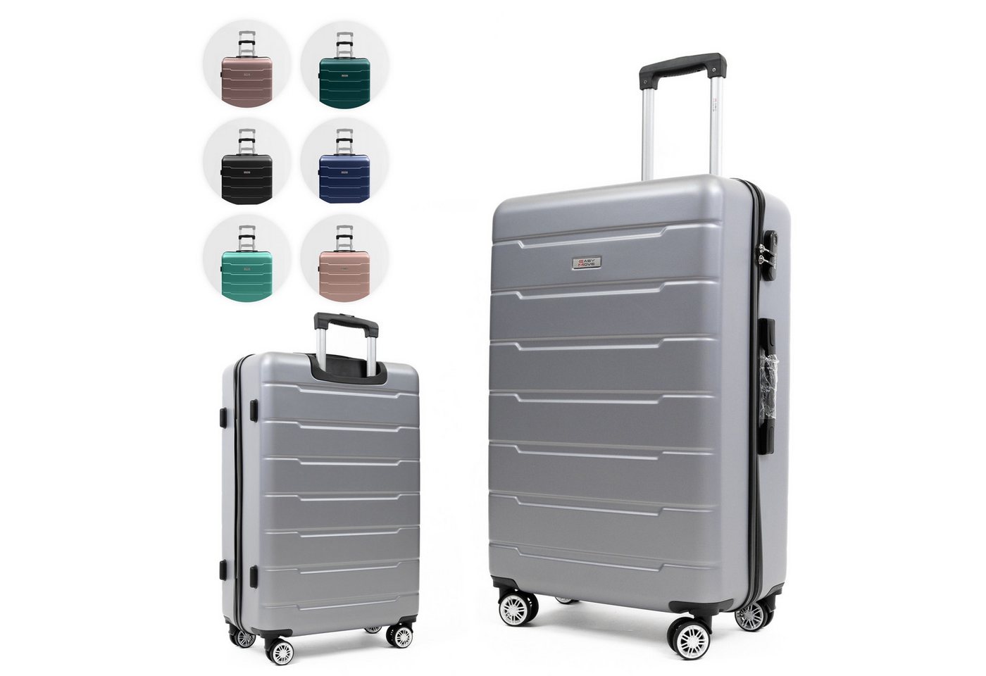 Easy Move Hartschalen-Trolley Leichter Rollkoffer YUG Reisekoffer, 4 Rollen, Robuster Reisebegleiter aus ABS-Hartschale, 54cm von Easy Move