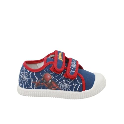 Spiderman Stoffschuh, blau, 21 EU von Easy Shoes