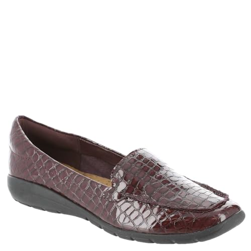 Easy Spirit Damen Abide 8 Loafer, Eggplant-Croc-Patent, 37.5 EU Weit von Easy Spirit