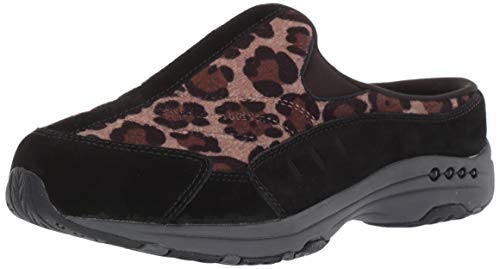 Easy Spirit Damen Traveltime381 Hausschuh, Leopard, schwarz, 41.5 EU von Easy Spirit