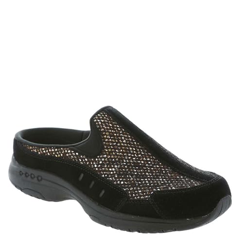 Easy Spirit Damen Traveltime676 Hausschuh, Schwarz Glitter, 41 EU X-Weit von Easy Spirit