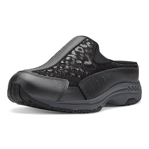 Easy Spirit Damen Traveltime730 Hausschuh, Schwarz Leopard, 38.5 EU Weit von Easy Spirit