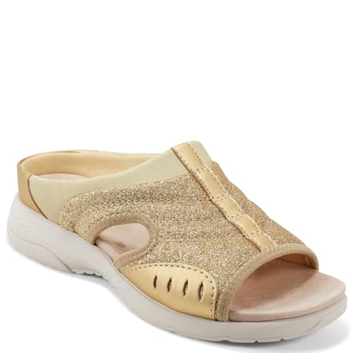 Easy Spirit Traciee 2 Damensandale, Gold-Glitzer, 38 EU von Easy Spirit