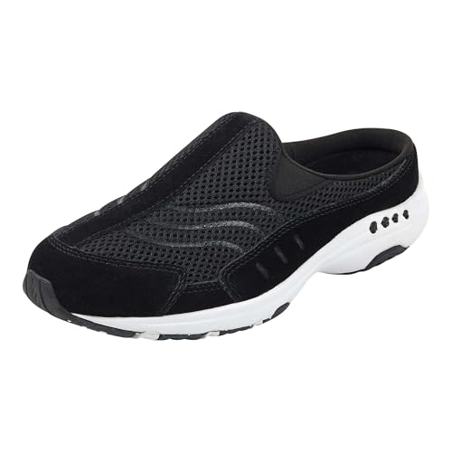 Easy Spirit Damen Traveltime Hausschuh, schwarz/weiß, 37 EU von Easy Spirit