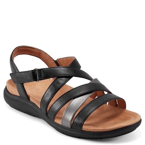 Easy Spirit Whitt Damen Sandale, Zinnschwarz, 41 EU Weit von Easy Spirit