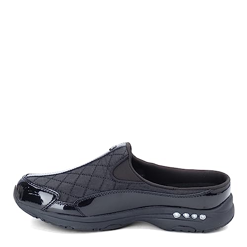 Easy Spirit Women's Traveltime Clog, Black/Silver Patent, 7 M US von Easy Spirit