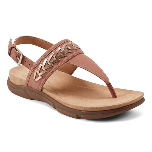 Monte Freizeitsandalen, hellrosa Leder, 38.5 EU von Easy Spirit