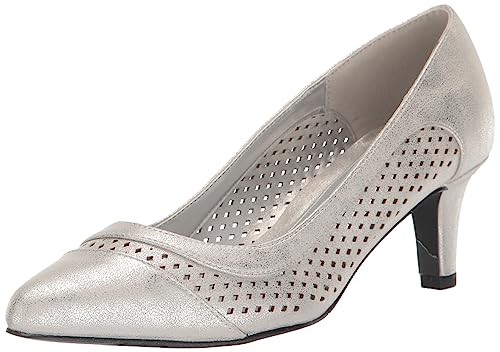 Easy Street Damen Ansen Pumps, Silberfarben metallisch, 39 EU Weit von Easy Street